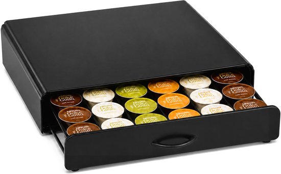 Homeon Capsulehouder voor Dolce Gusto - Metalen Houder voor 36 Koffiecups - Met Lade