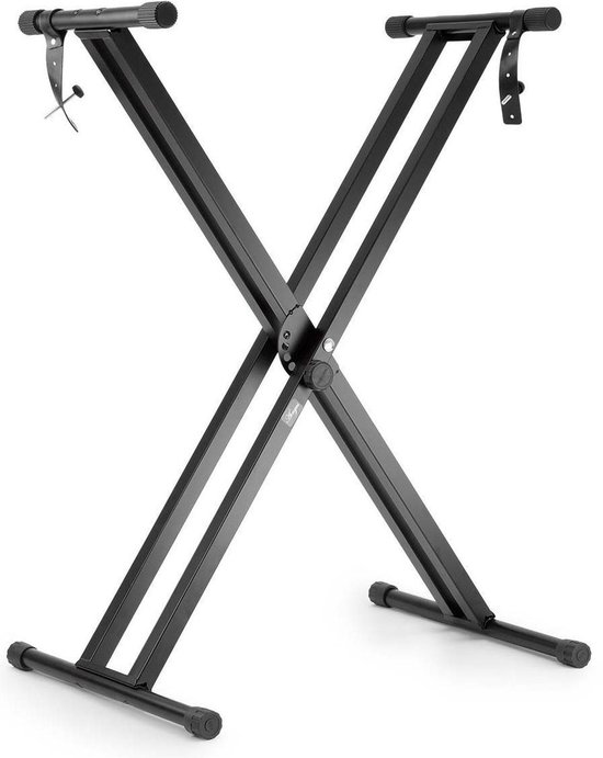 Keyboard standaard - verstelbaar dubbel X-frame statief voor Keyboards - zwart