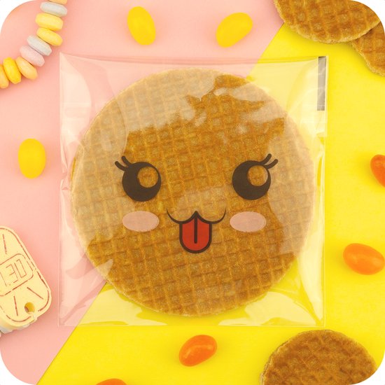 Uitdeelzakjes voor Traktatie Uitdeelcadeautjes - Traktatie Zakjes Smiley - 100 stuks