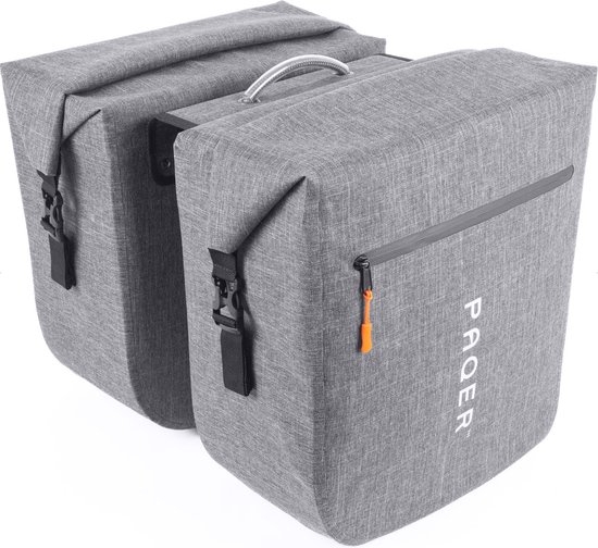 Fietstassen Dubbel Rolltop Fietstas 100% Waterdicht - geschikt voor elektrische fiets - fietstas electrische fietsen - 2x 25 liter