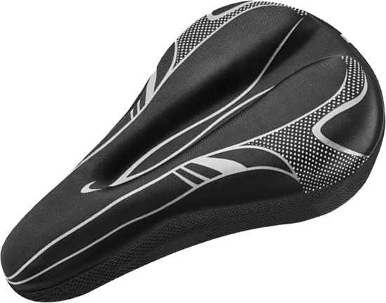 Zadelhoes voor sportief Fietszadel - Fiets - Zadel - Gel Zadelhoes voor comfortabel fietsen - Zwart/Wit