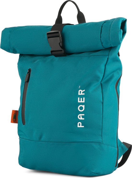 PAQER Rolltop Rugzak 20L – Rugtas Schooltas voor Dames en Heren - Blauw
